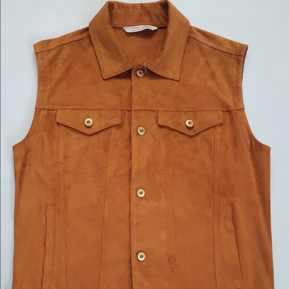 Zara Men’s SS17 Faux Leather Suede Fringe Vest